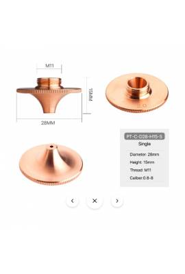 D28 H15 M11 Fast Cut Single Nozzle (Avrupa Üretim)